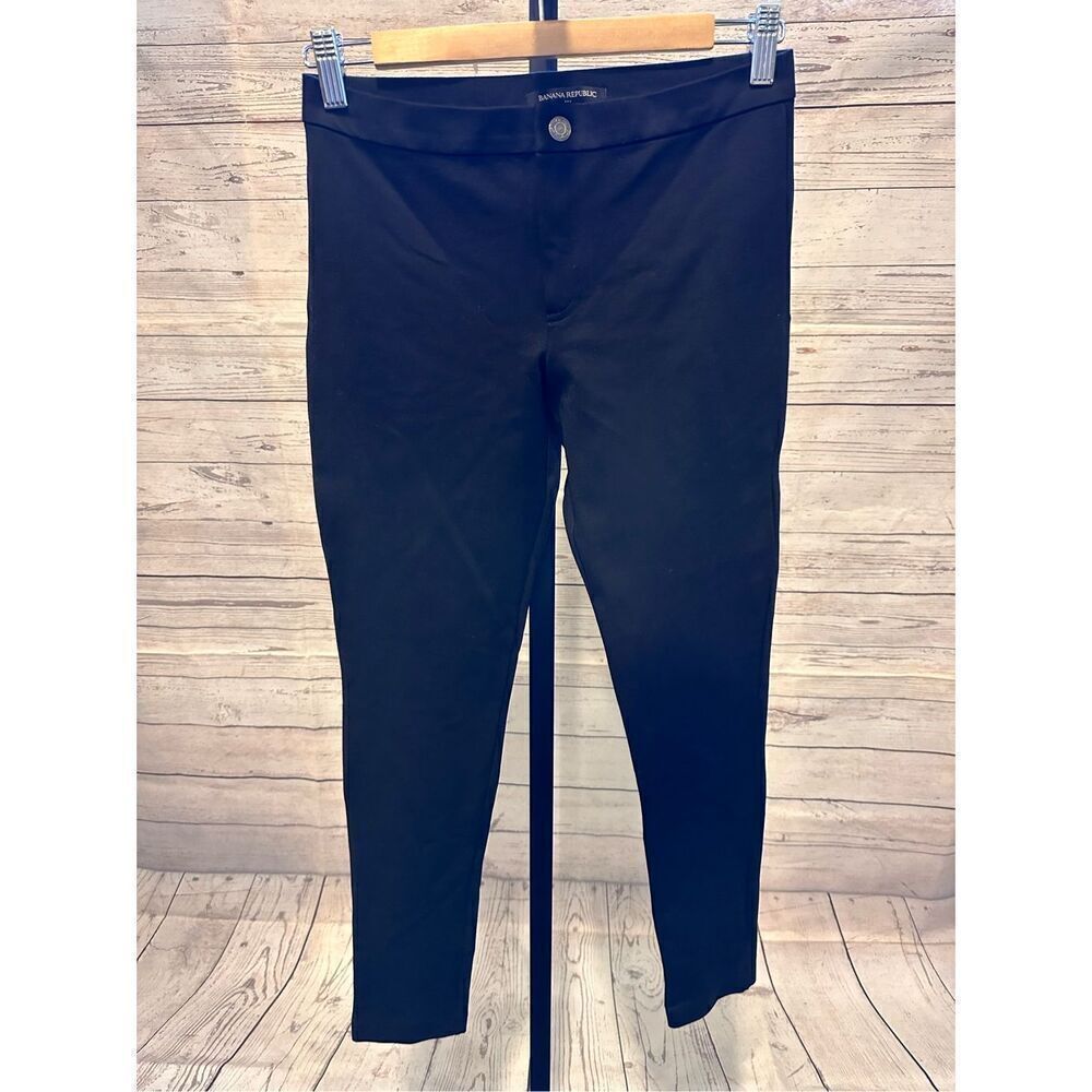 Banana Republic Black Ponte Pants Size 2 NWOT - Picture 2 of 5